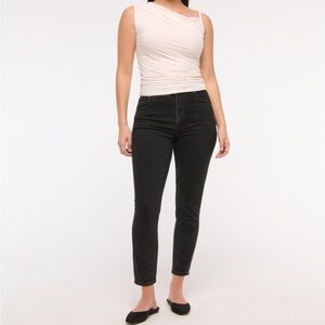 Abercrombie & Fitch Curve Love High Rise Skinny Jean black